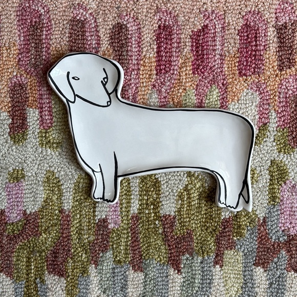 Anthropologie Other - 🐩Anthropologie Pet Study Trinket Dish Dachshund Dog Leah Reena Goren Ceramic